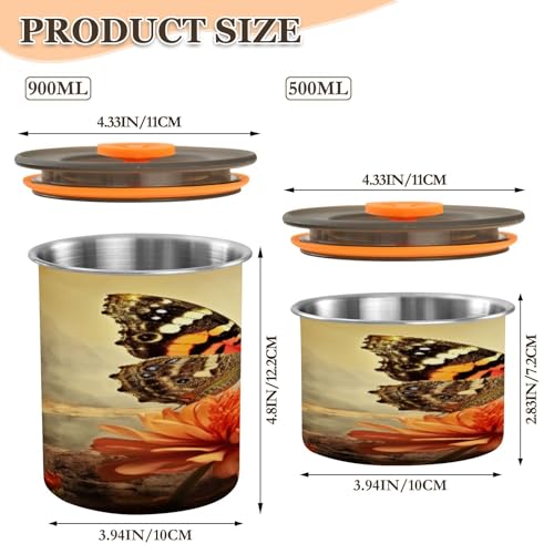 Contenedor Hermético de Acero Inoxidable para Café 500ml miniatura 2