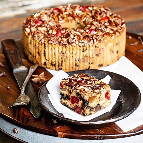 Jane Parker Fruitcake Classic Light Fruit Cake 2 Pound (32 Ounce) Ring In A Collectible Holiday Tin-Holiday Cake-Christmas Cake #TOP1