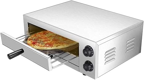 Amazon.com: Horno eléctrico de pizza de 16 pulgadas, horno de pizza  comercial de acero inoxidable pizza de lujo y horno multiuso, para  restaurante casero pizza pretzels horneado asado yakitori uso comercial y