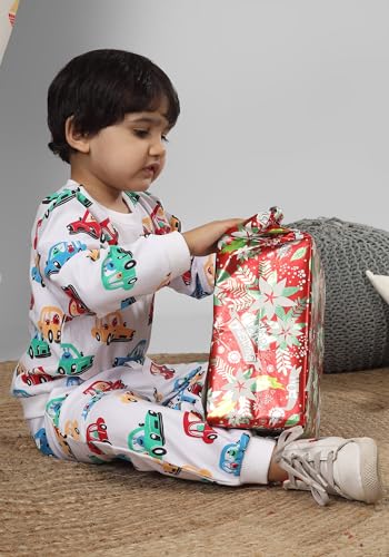 Image of POLKA TOTS 100% Cotton Co-Ord Joggers for Kids | Trendy Sweatshirt & Joggers Set | All Season Wear for Kids, Toddler & Newborn | Soft & Breathable Dress for Boys & Girls | from 6 Months to 8 Years