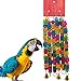 MQUPIN Jouet à mâcher pour Grand Perroquet - Blocs en Bois Naturel Multicolores - Jouets à déchirer pour Oiseaux - Taille Moyenne, Jouets pour perruches Gris d'Afrique, canari(coloré)