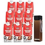 Chocolate Protein Shake Variety Pack, 30g Protein Ready-to-Drink Nutrition Beverage (9 Pack, 11 fl oz Each) + Free Reusable Water Bottle – Custom Bundled by MOOCHI
