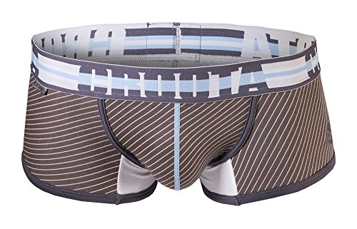 Croota Mens Underwear, Low-Rise Boxer Brief, Multi-Colored Waistband, FF01S Croota Mens Underwear, Low-Rise Boxer Brief, Multi-Colored Waistband, FF01S