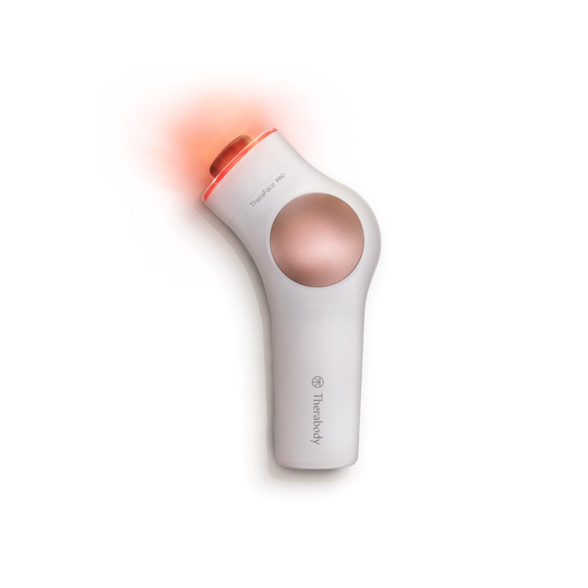 TheraFace PRO | Dispositivo per la cura del viso 6-in-1 con massaggio a percussione - microcorrente - luce LED blu e rossa da Therabody (Bianco)