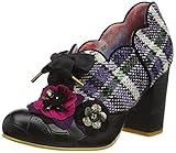 Item Code: 4488-07C Brand: Irregular Choice Materials: Fabric, Polyurethane Colour: Black|Multi|Purple Leather: No Season: Autumn/Winter 2021 Pattern: Plaid Heel Height (cm): 8.7 Block heels Lace up Fully lined Cushioned insole
