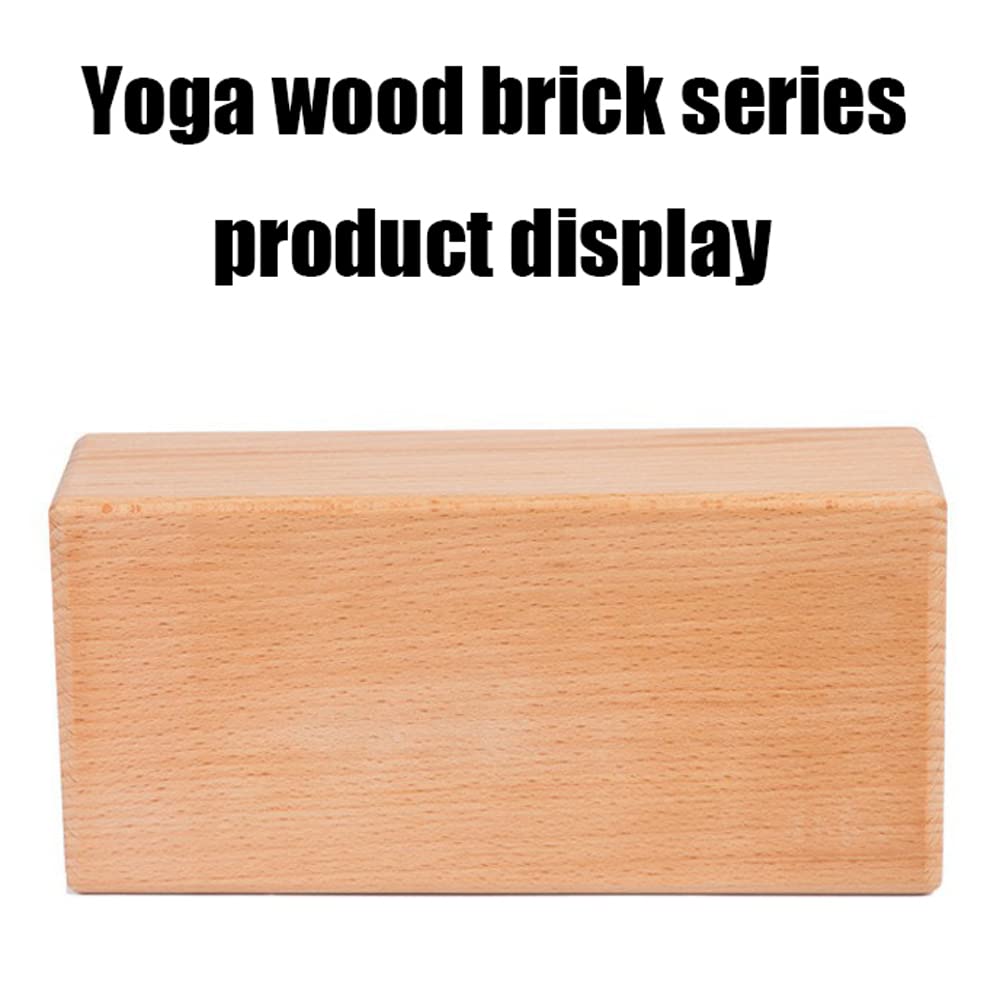 Bloque De Yoga De Madera Natural Ladrillo para El Entrenamiento De Fitness De Gimnasio Mejora La Fuerza Y El Equilibrio De Ayuda Y La Flexibilidad Equipo De Culturismo