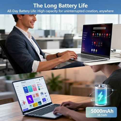 Image of Laptop, 2026 New Laptop Computer, Lap Top PC Core M3-6Y30(Beat N4000), 8GB RAM 256GB SSD, 180Open, UHD Graphics, 15.6 inch IPS 1080P, WiFi 5, BT4.2, Win 11 /Office Laptops for Study Work, 2-Year Warranty