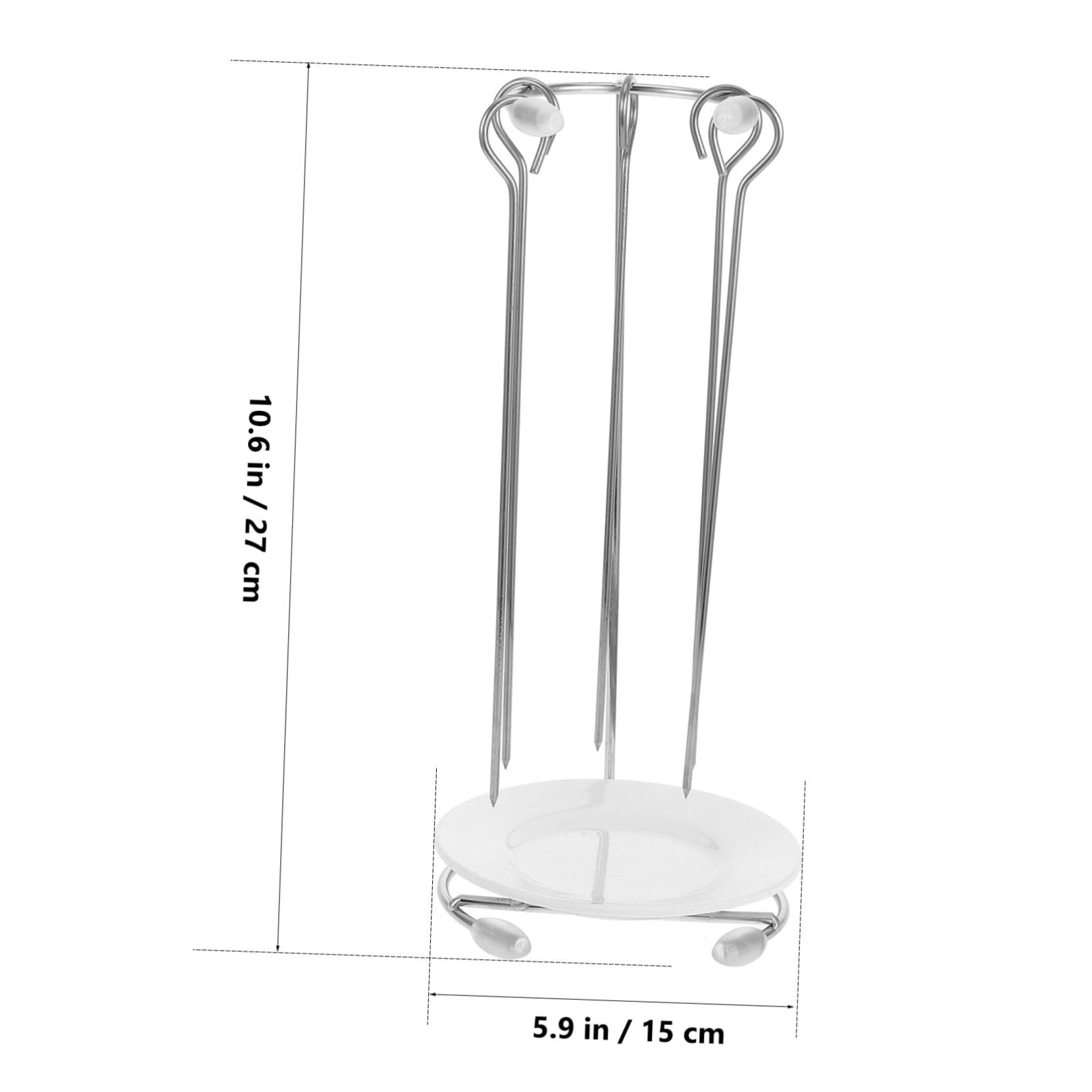 Supporto Facile Barbecue Inox Acciaio Spiedini per in e with Design da Riporre e Cottura Uniforme, per Picnic e Campeggio All'aperto