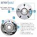 Detroit Axle - 5 Lugs Front Wheel Bearing Hub for 2006-2009 Ram 1500, Replacement 2007 2008 Ram 1500 [4-Wheel ABS] Wheel Bearing and Hub Assembly