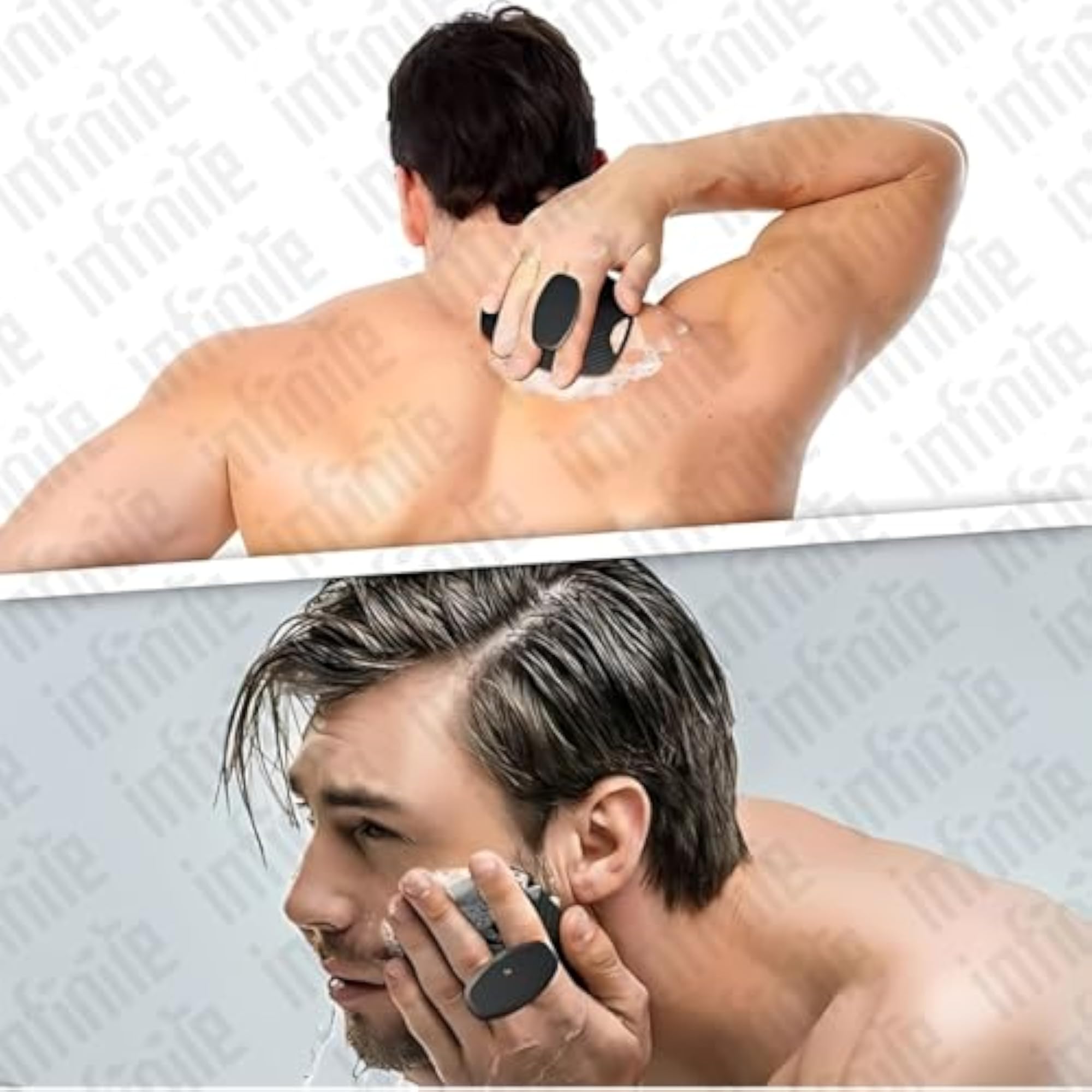 Silicone Body Scrubber for Bath, Exfoliating Brush with Soft Bristles