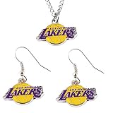 NBA Los Angeles Lakers Logo Earrings & Pendant Set