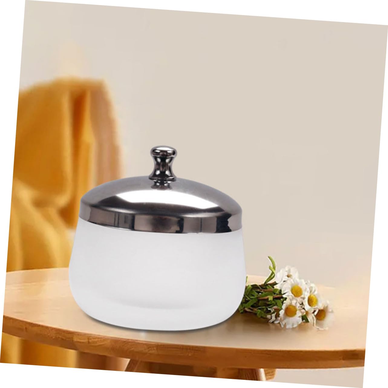 VICASKY Frosted Glass Nail Cleaning Cup with Lid Multi Functional Manicure Tool for Mixing Nail Polish and Liquids Essential Nail Supply for Professionals and Enthusiasts