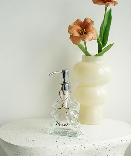 Miniatura 7 de JASAI Paquete de 2 dispensadores de jabón para árbol de Navidad con bomba de acero inoxidable 304 a prueba de óxido, dispensador de jabón de baño