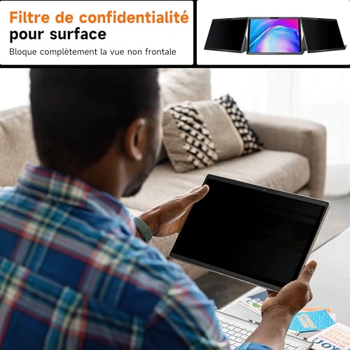 Filtre de Confidentialité Magnétique Surface Pro 6 5 4 Solution Anti Espionnage et Reflets - 2
