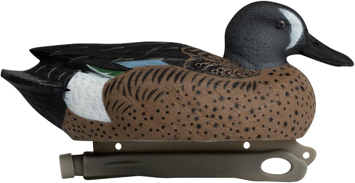 Hardcore Waterfowl Rugged Series Blue-Winged Teal Decoys - 3 Drakes and 3 Hens