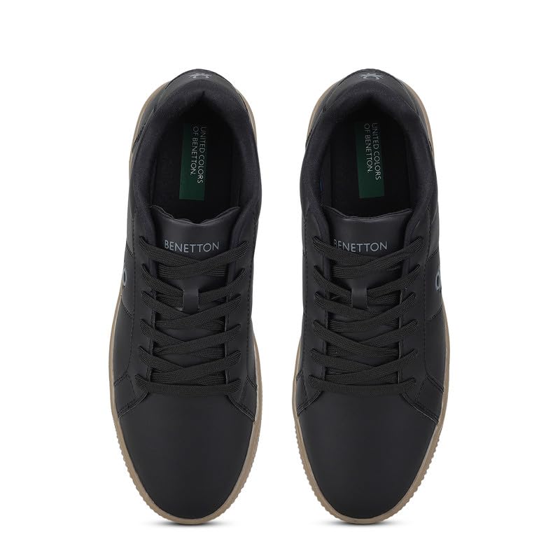 Image of United Colors of Benetton Mens United Colors of Benetton Solid Lace-up Basic Knot Sneakers Sneaker