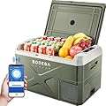 BODEGACOOLER 12 Volt Car Refrigerator, Car Fridge Portable Freezer APP Control, 32.1Quart Travel Compressor Cooler -4?-68?, 12/24V DC& 100-240VC AC for Travel Vehicles Outdoor Camping Home Use