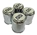 NEW Golf Cart UTV ATV Wheel Rim 'SS' Chrome Center Caps (Set of 4)