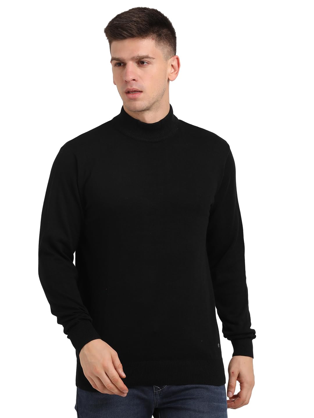 turtle Men Knitted Stripes Stand Collar Pullover||Men's Sweater-picture-36