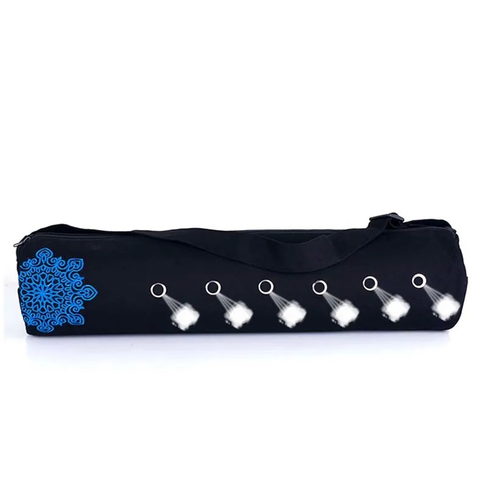 Borsa Per Tappetino Yoga Canvas Cotton Yoga Mat Bag with Large Zipper Opening Easy Loading
