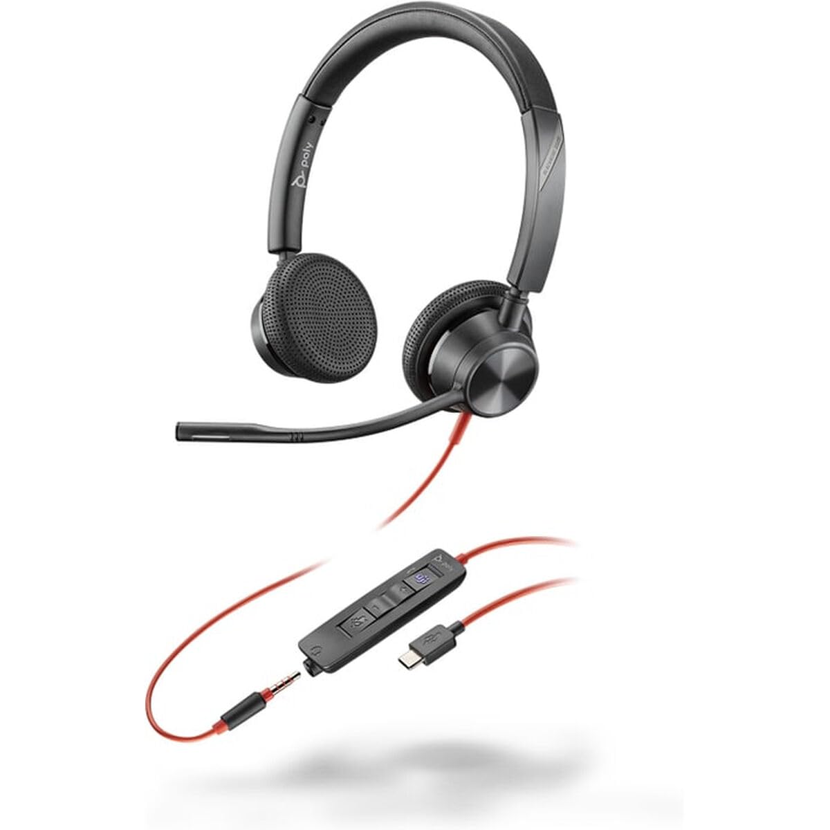 mi Amazon.com: HP - Poly BLACKWIRE 3325 Headset - Microsoft Teams
