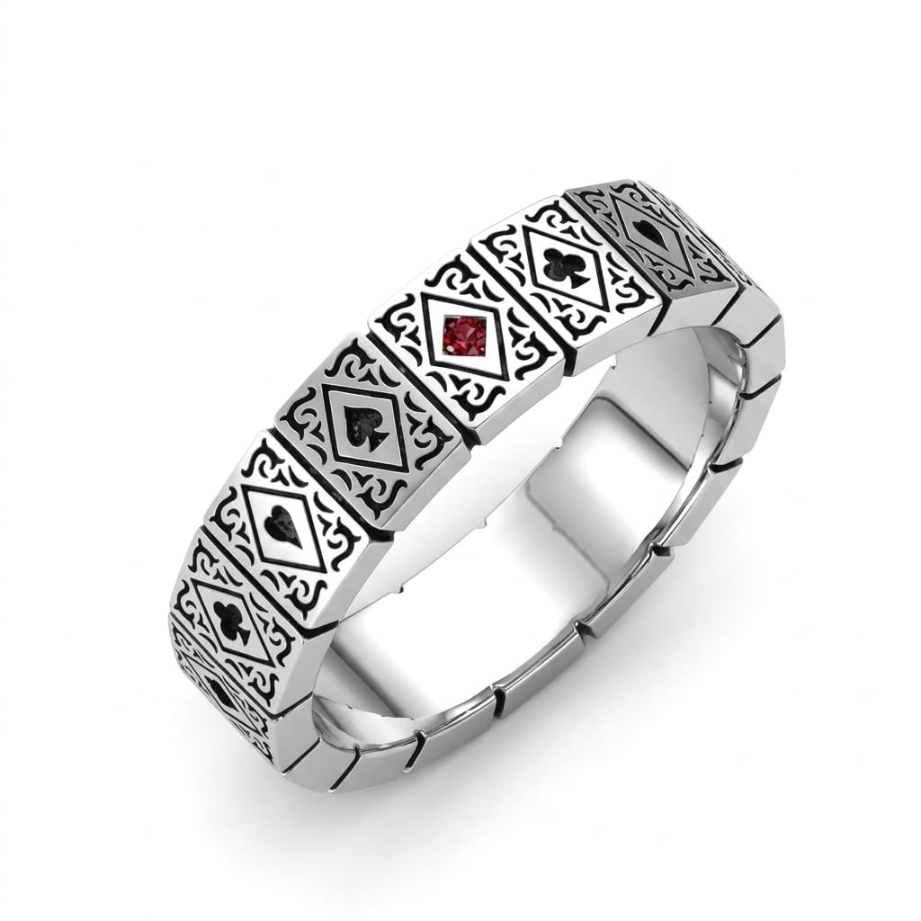 salty alpha Anti Tarnish Cardinal Elegance Finger Ring for Men | Stylish Durable Jewellery Accessories | Adjustable Rings for Man | Minimal Jewelry-picture-31