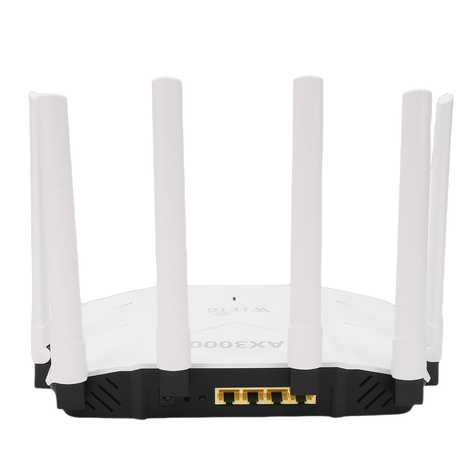 FILFEEL Router WiFi 6 Dual Band con Supporto Mesh Processore Quad-.7GHz da 3000 Mbps 6 Antenne Ad Alto Guadagno Porte Gigabit per Reti Domestiche e di Piccole Imprese (Spina europea)