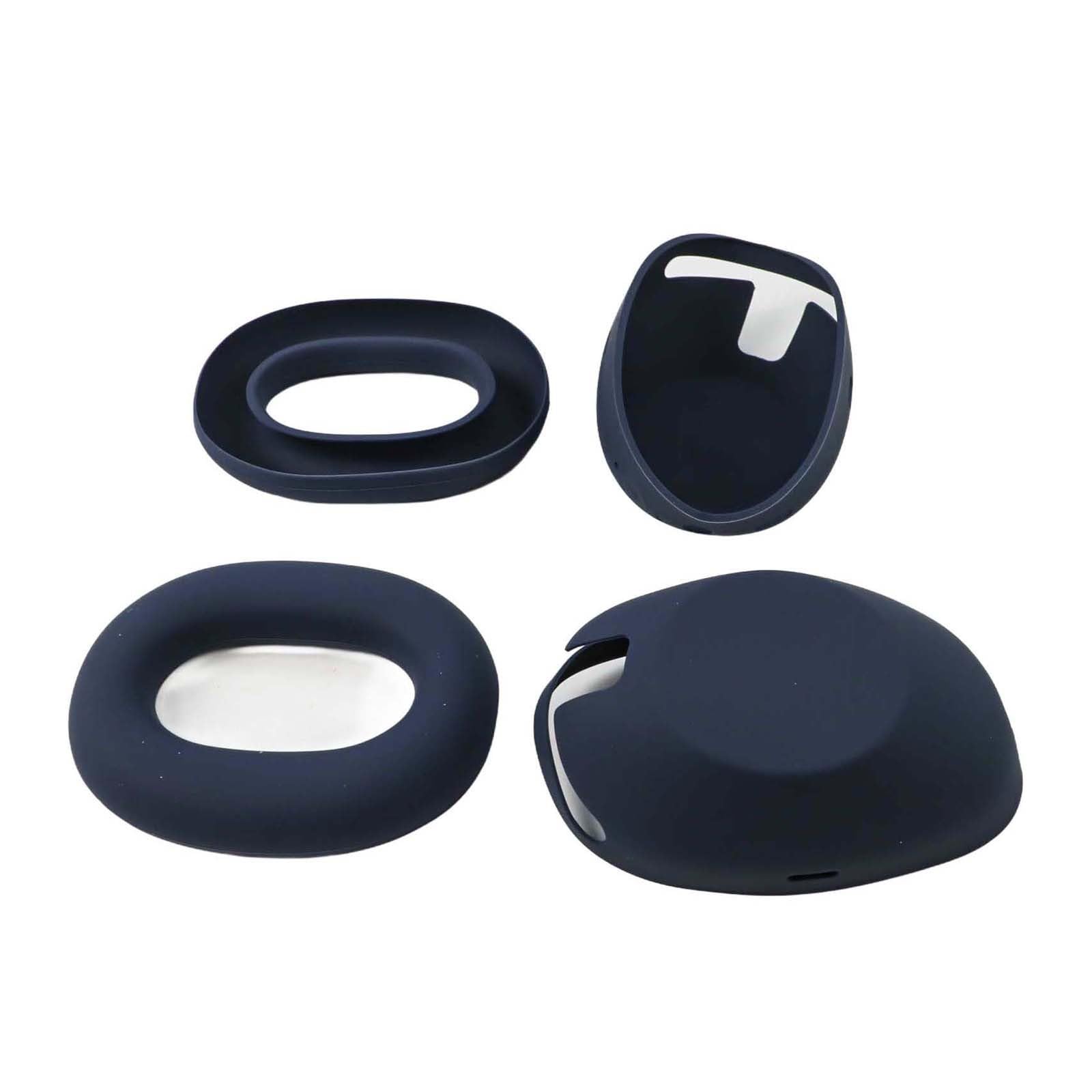 Custodia in silicone antisudore WH-1000XM6 per cuffie, antigraffio per protezione auricolari e guscio, leggera e impermeabile, facile da pulire, confezione da 2, colore nero
