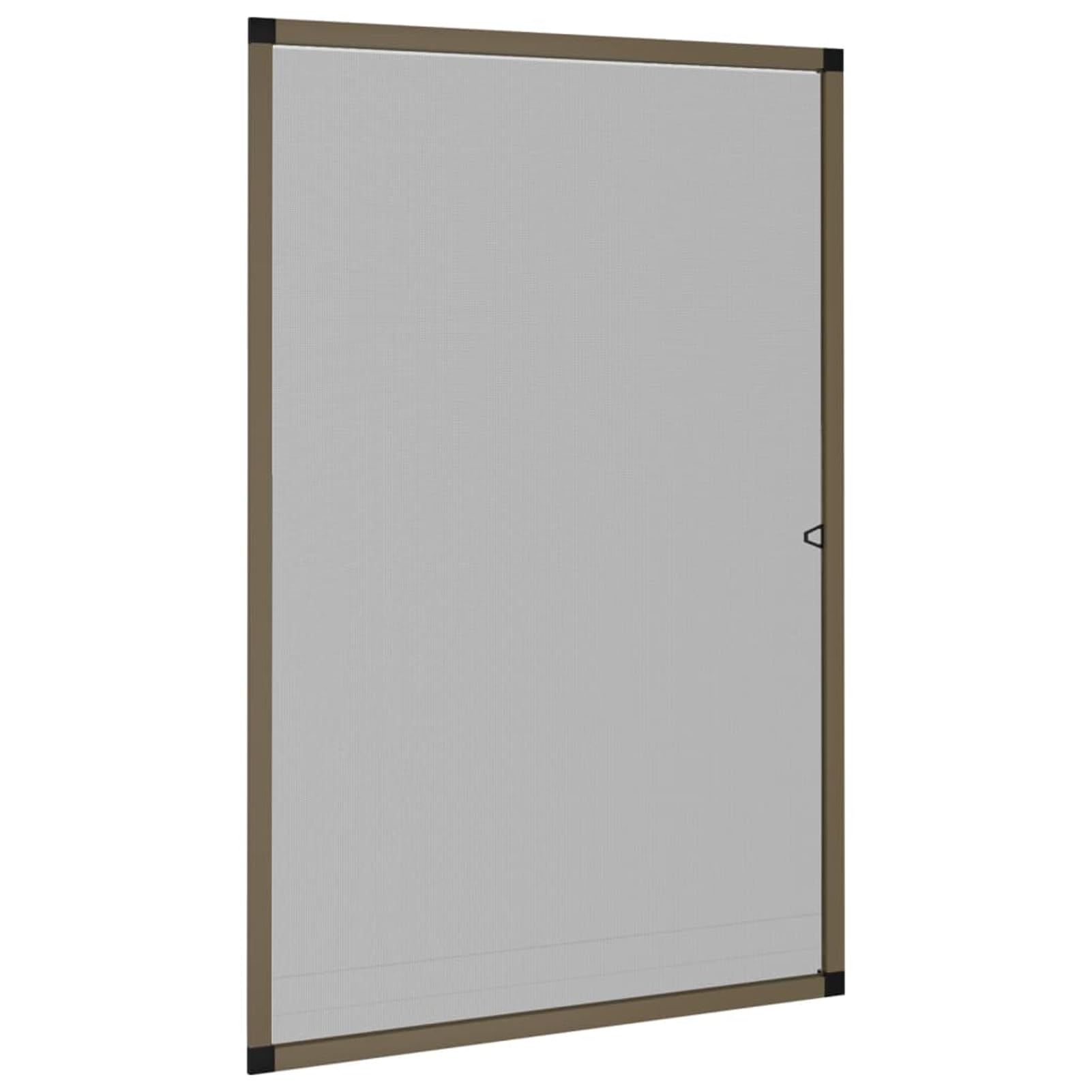 Gecheer Insektenschutzgitter, Aluminiumrahmen 80x120 cm braun mit Fiberglasnetz schwarz für Fenster kürzbar, für frische Luft und Schutz vor Insekten153834