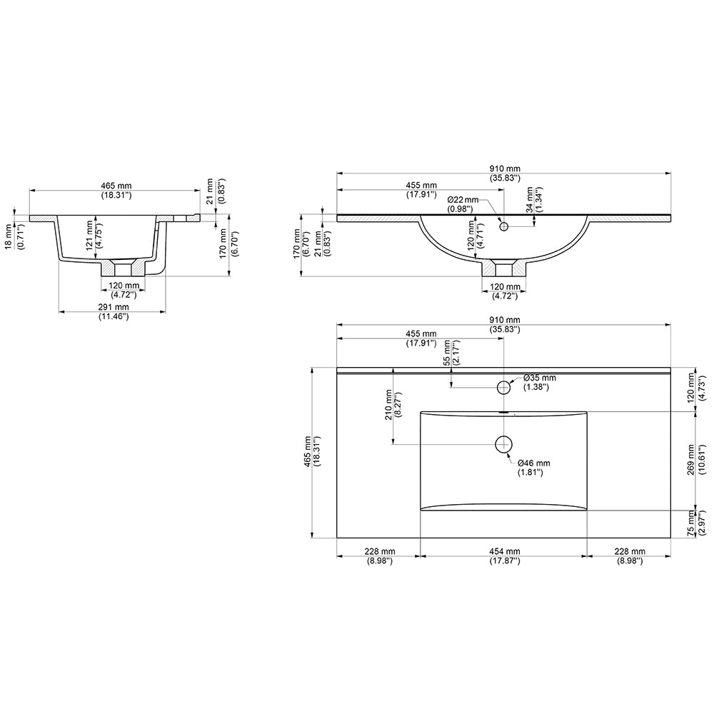 Lomadox Badmöbel Set 2-teilig, Waschtisch 90cm breit mit Waschbecken, in grau inkl. Spiegelschrank