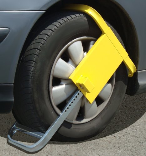 Bloqueo De Rueda En Oferta Kaufmann Azsaf145 - Candado, Tamaño 22.5 Cm, Color Amarillo