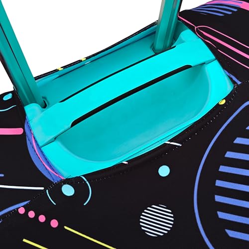 Image of Printed Luggage Cover for Traveling Bag & Suitcase - Stretchable & Scratchproof Trolley Protector with Velcro Lock & Lightweight Washable Material(Suitcase Bag Not Included, Only Cover in Product)