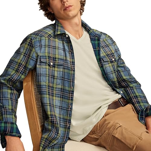 Image of Lucky Brand Men's Venice Burnout V Neck Tee