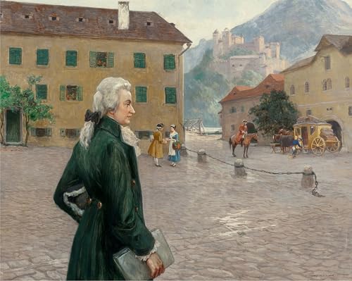 Peinture le Jeune Mozart à Salzbourg Nowak impression d'art premium