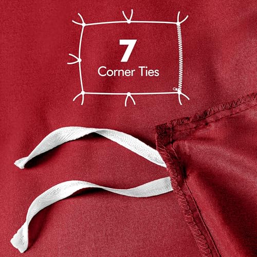 Utopia Bedding Duvet Cover Queen Size - 3 Piece with Zipper Closure - 1 Comforter Cover 90X90 Inches & 2 Pillow Shams 20X26 Inches (Red) Comforter Not Included