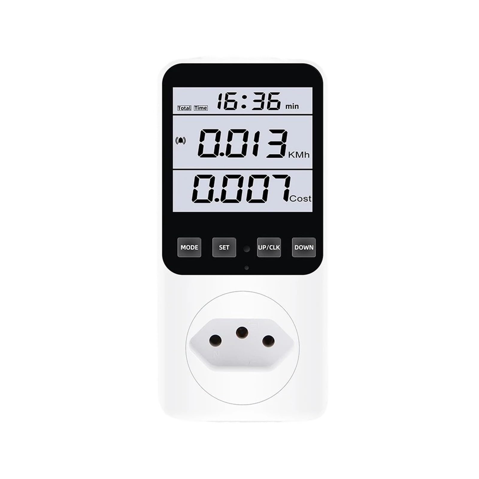 Prise de wattmètre de compteur de puissance numérique 220V/120V AC