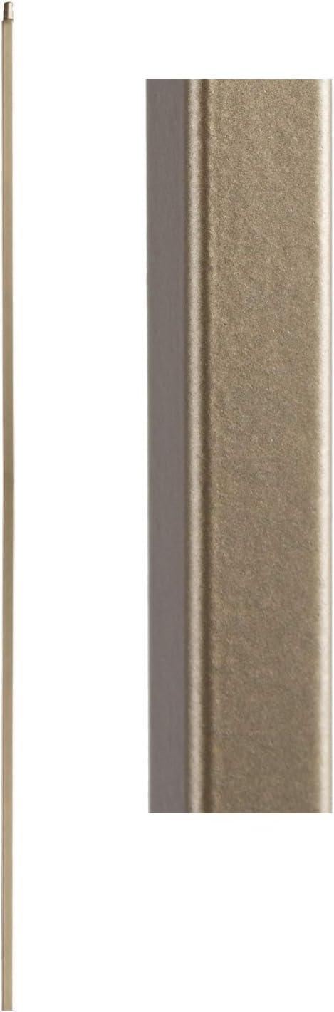 Dorado Gold 16.5.8-T Plain Square Hollow Iron Newel Support Post for Stair Remodeling