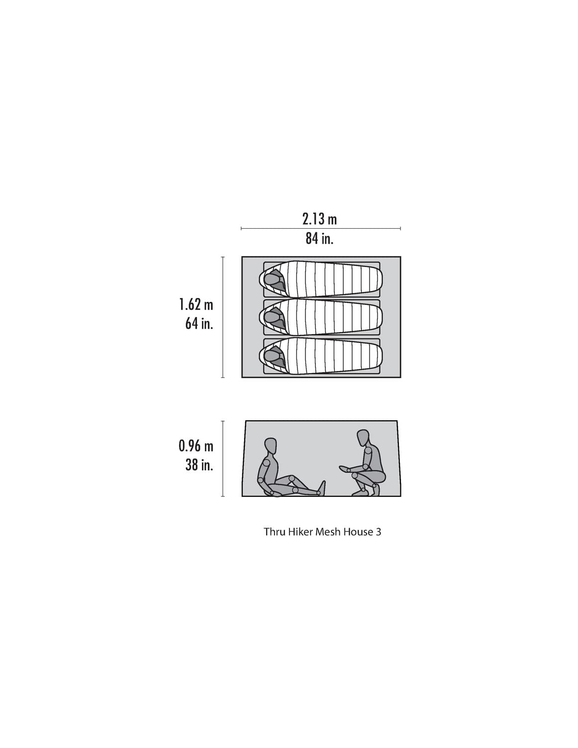 MSR Thru-Hiker Mesh House 3 czerwony - lekkie schronienie