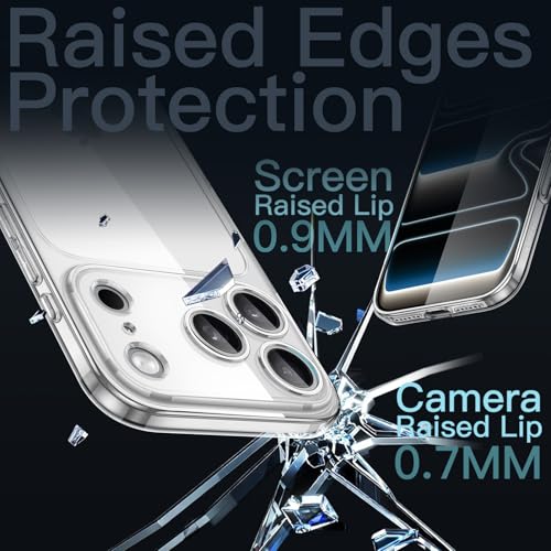 Image of JETech Slim Case for iPhone 17 Pro Max 6.9-Inch with Camera Lens Full Protection, Ultra-Thin Lightweight Clear Minimalist Protective Phone Cover (Clear)