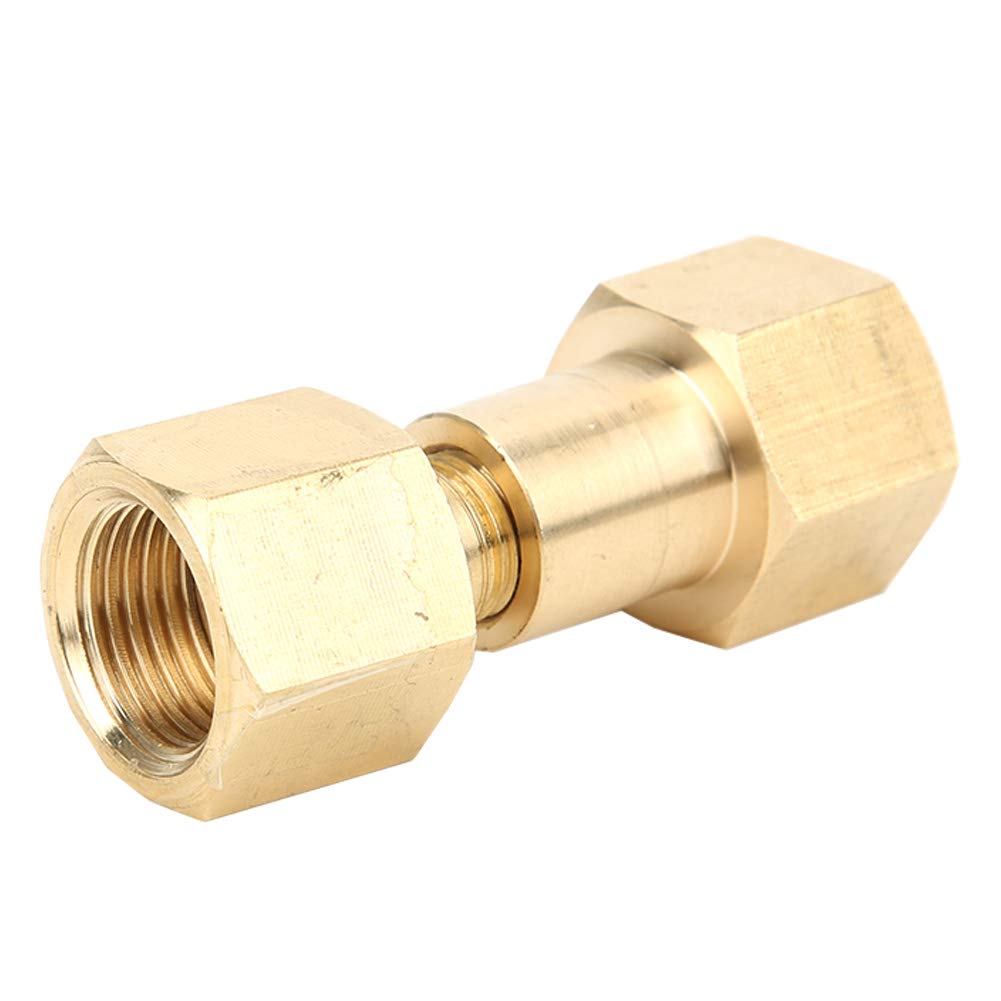 Lantuqib Defult Cylinder Connector, Co2 Tank To Argon Regulator Nylon Washer Compact Brass For Cga-320 To Cga-580 Co2 Tank