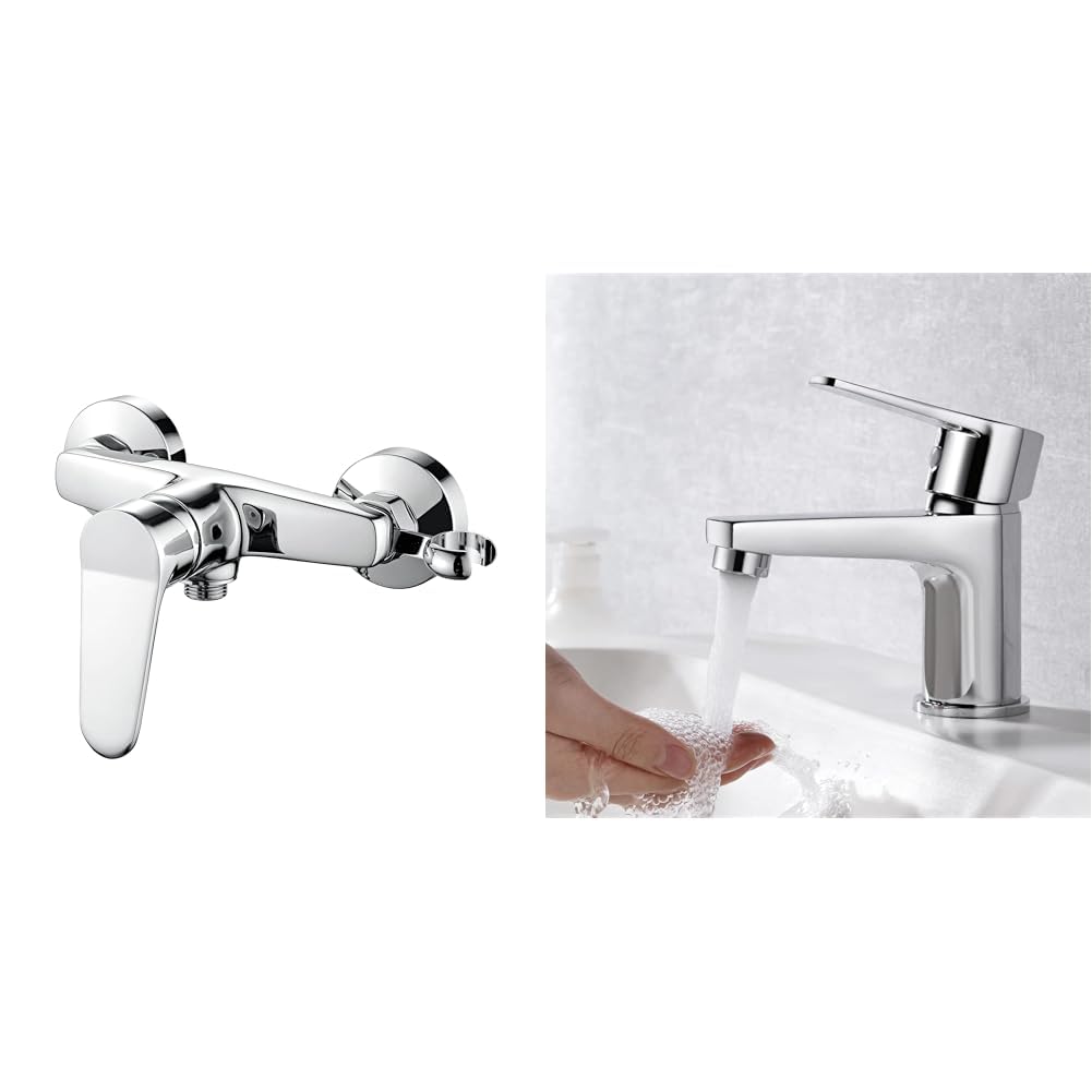 Robinet Douche Universel Ibergrif G1/2 Mitigeur Lavabo Monocommande Haute Précision