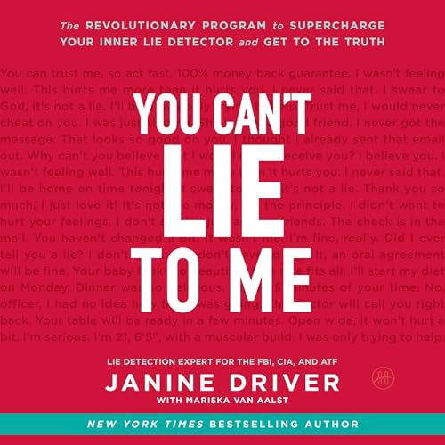 You Can't Lie to Me Audiolivro Por Janine Driver capa