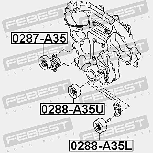 Pulley Idler Kit Febest 0288-A35U Oem 11925-Ja100 #TOP1
