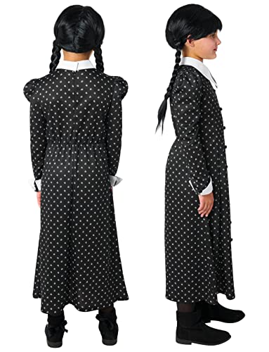 Disfraz completo Wednesday Addams para niñas, talla M miniatura 4