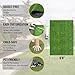 Sweethome Meadowland Collection Indoor and Outdoor Green Artificial Grass Turf Area Rug 6'6