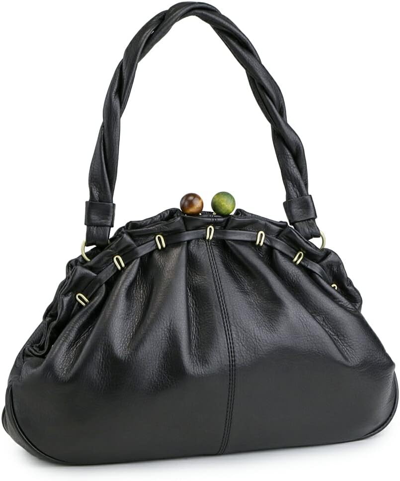 美品』FUMIKODA フミコダGLORIA 黒 キャリーオンショルダーバッグ 美品