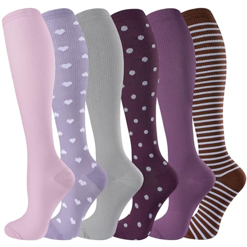 Image of bropite Compression Socks for Women &Men Circulation-Support Knee High Socks 20-30 mmhg-Best for Running,Medical,Nurse,Travel