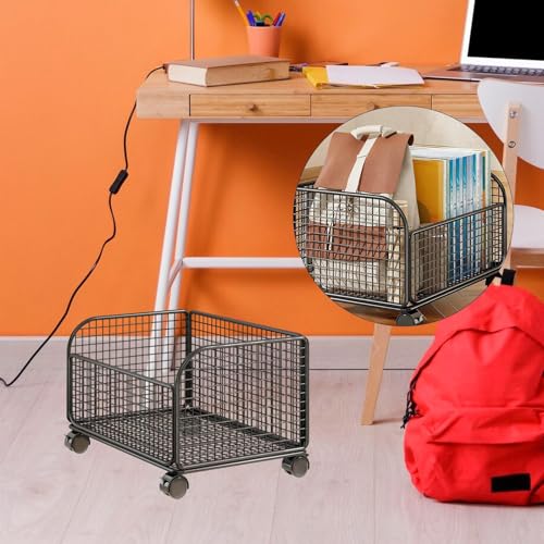 Chariot utilitaire mobile Sharplace noir pour optimiser les petits espaces de vie - 5