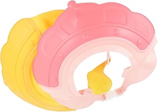 LALAFINA 2Pcs Silicone Shampoo Cap baby shower visor shampoo hat for toddlers hair washing hat baby hair wash hat baby shower hat kids bathing hat take a bath safety mask newborn Silica gel