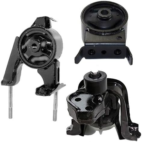 K0181 Engine Motor & Transmission Mount Kit 3pc Compatible with Fits 2000-2005 Toyota Echo 1.5L | A7288 A7228 A7260 EM9015 EM8968 EM8883